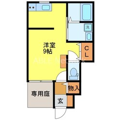 インターヒルズ鳥栖　Bの物件間取画像